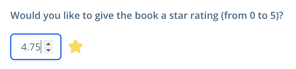 example of star rating on The StoryGraph